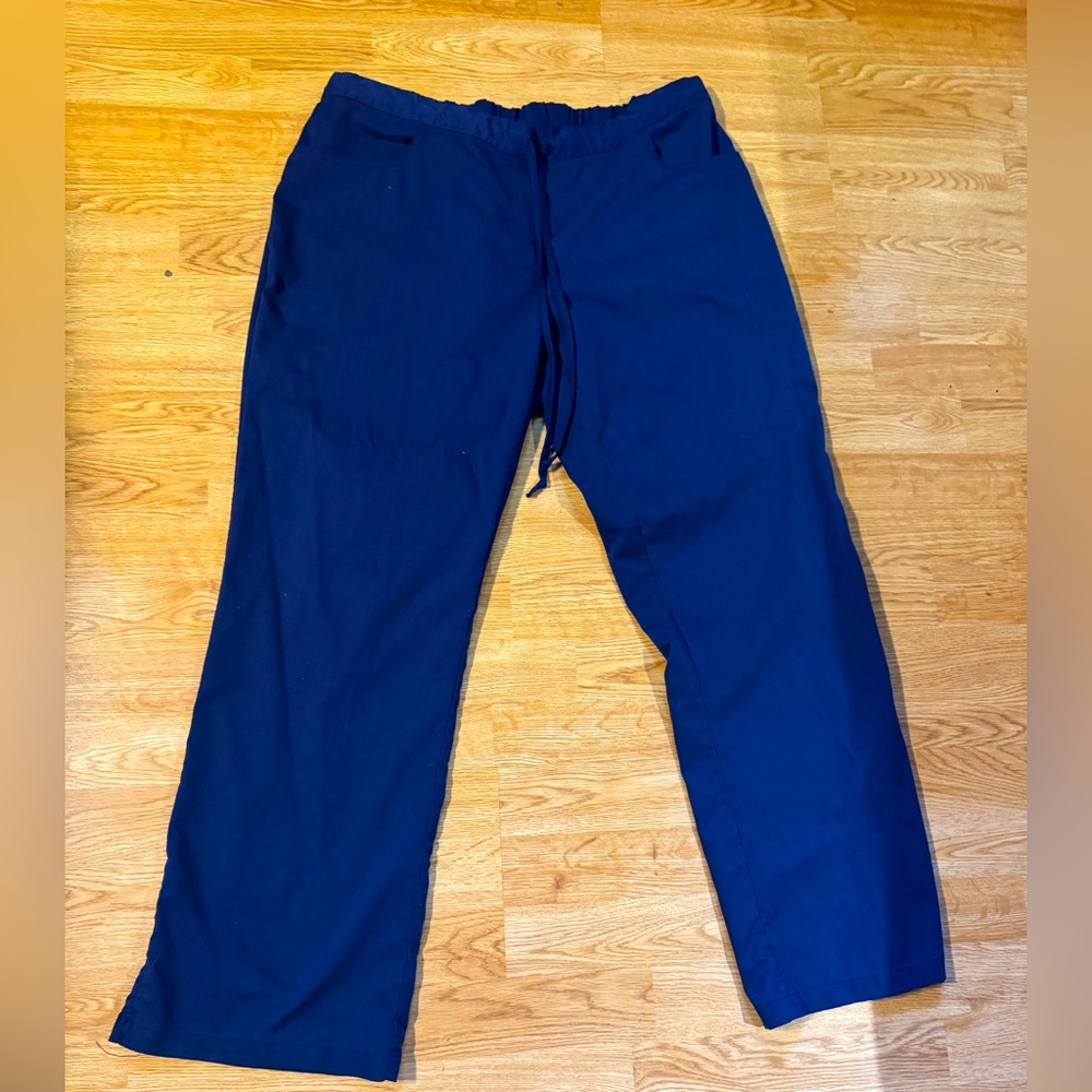 Grey’s anatomy blue wide leg scrub pants